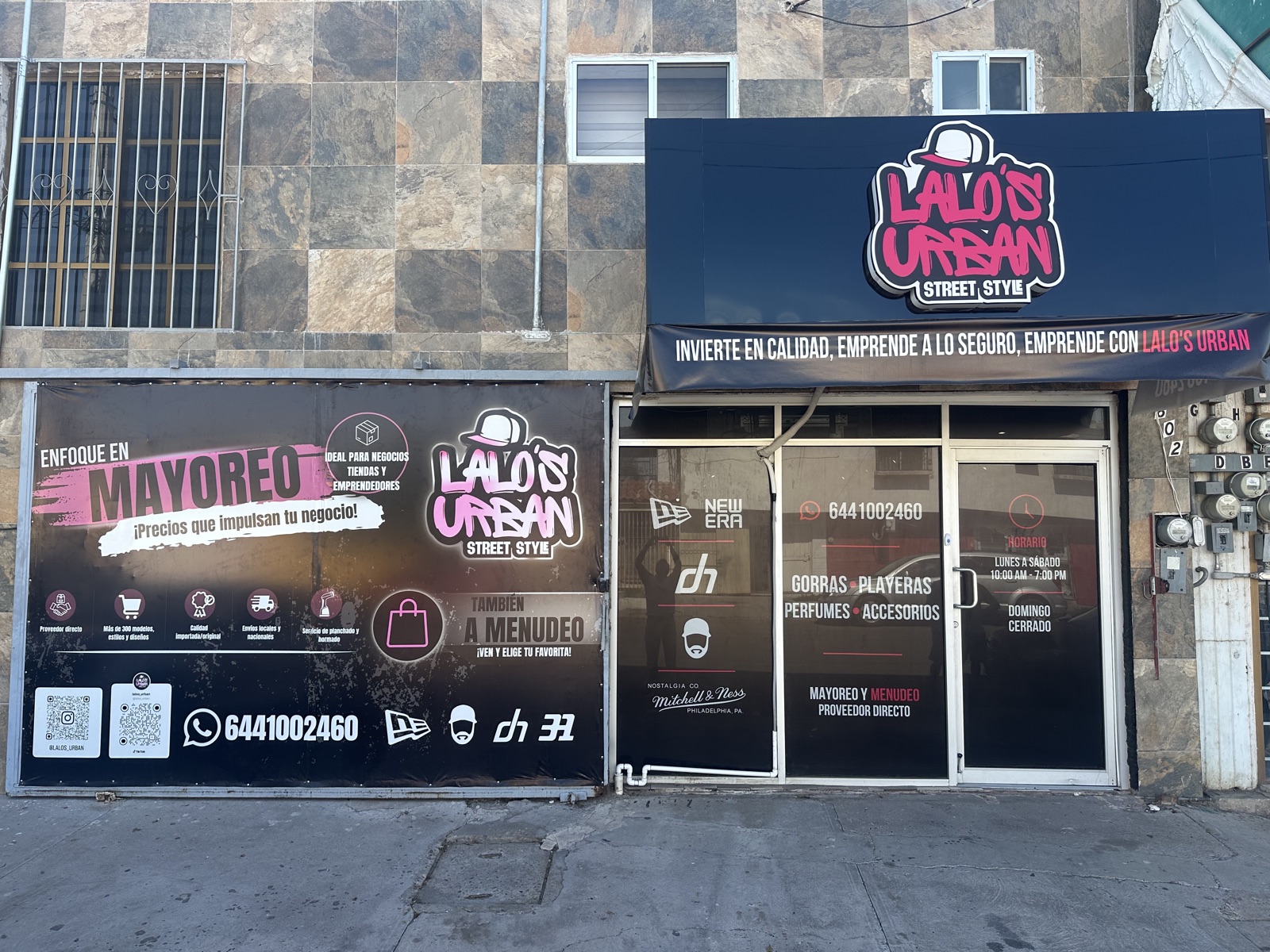 Fachada de la tienda Lalo's Urban en Puebla Sur 802, Ciudad Obregón